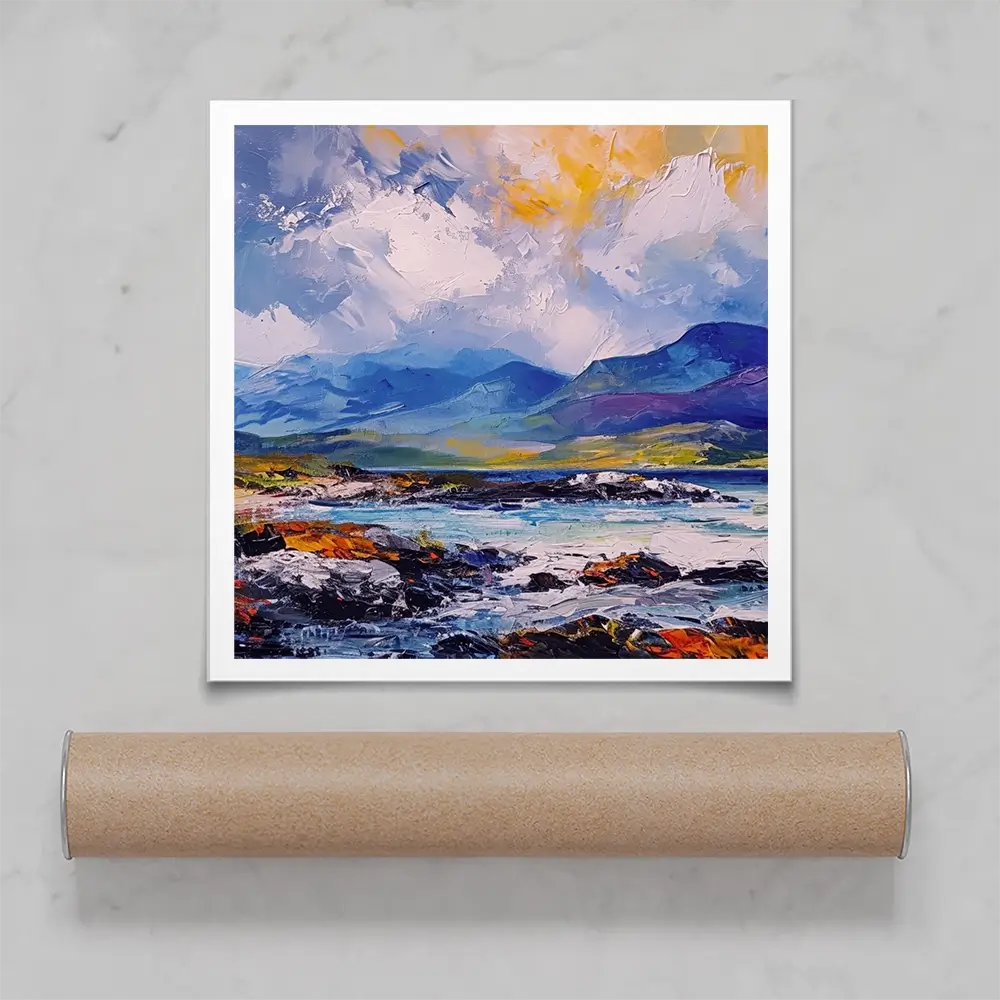 Mull Mountains Square Art Print Mull Mountains Square Art Print wall art product Art Print Shop