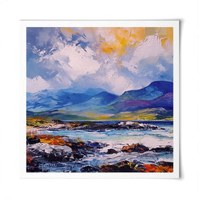 Mull Mountains Square Art Print Mull Mountains Square Art Print wall art product Art Print Shop