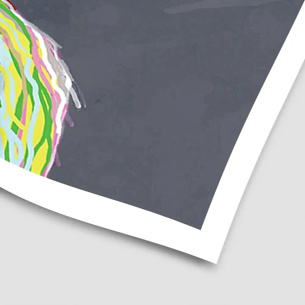 Multicolour Highland Cow Art Print Multicolour Highland Cow Art Print | Multicolour Highland Cow Artwork wall art product Independent