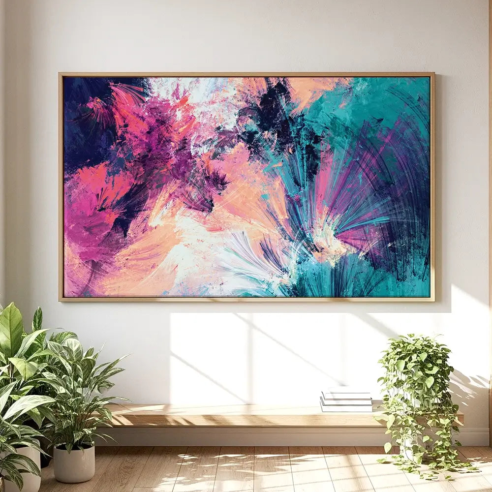 Multicoloured Abstract Oversized Canvas Print Multicoloured Abstract Oversized Canvas Print wall art product Art Print Shop
