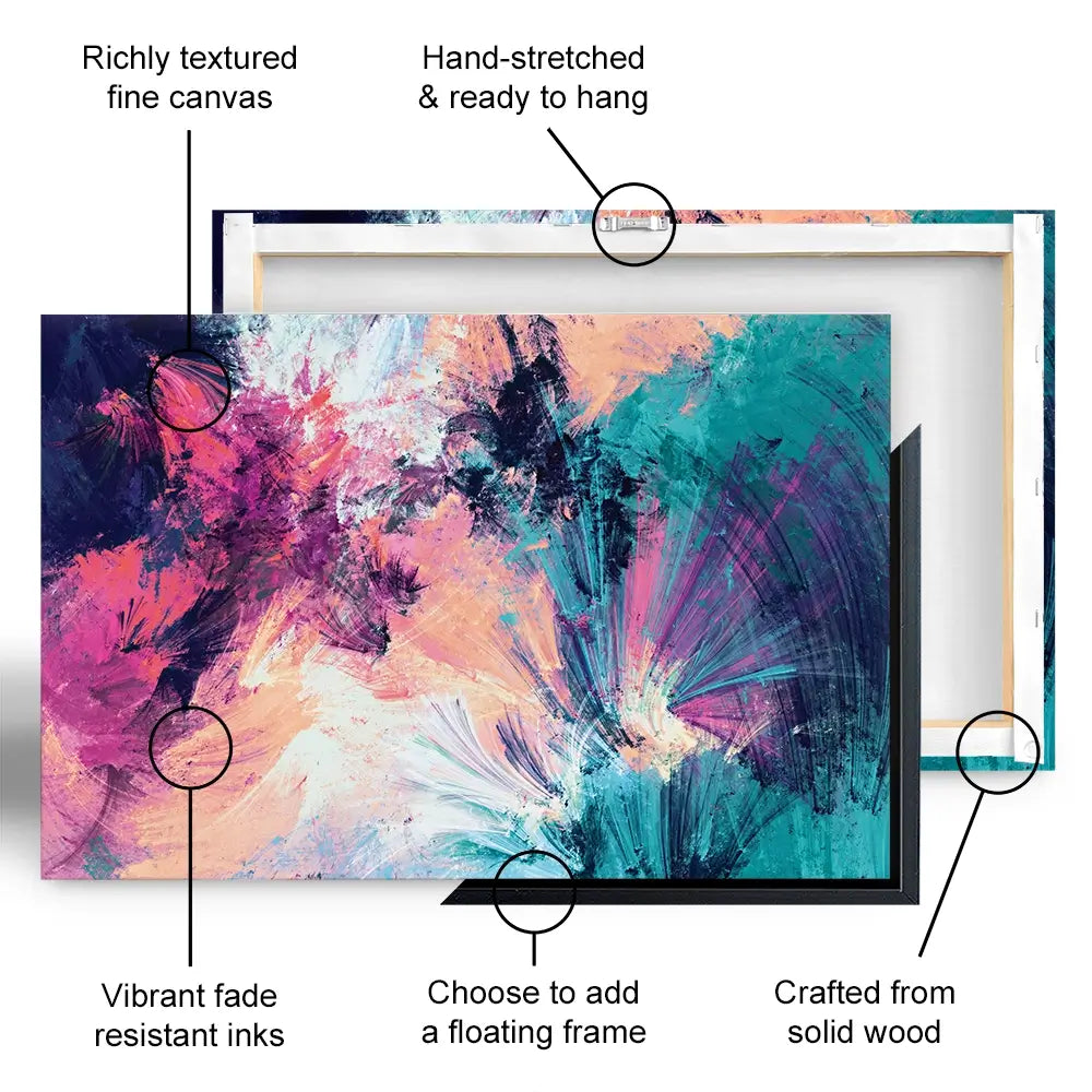 Multicoloured Abstract Oversized Canvas Print Multicoloured Abstract Oversized Canvas Print wall art product Excellent backgrounds / Shutterstock