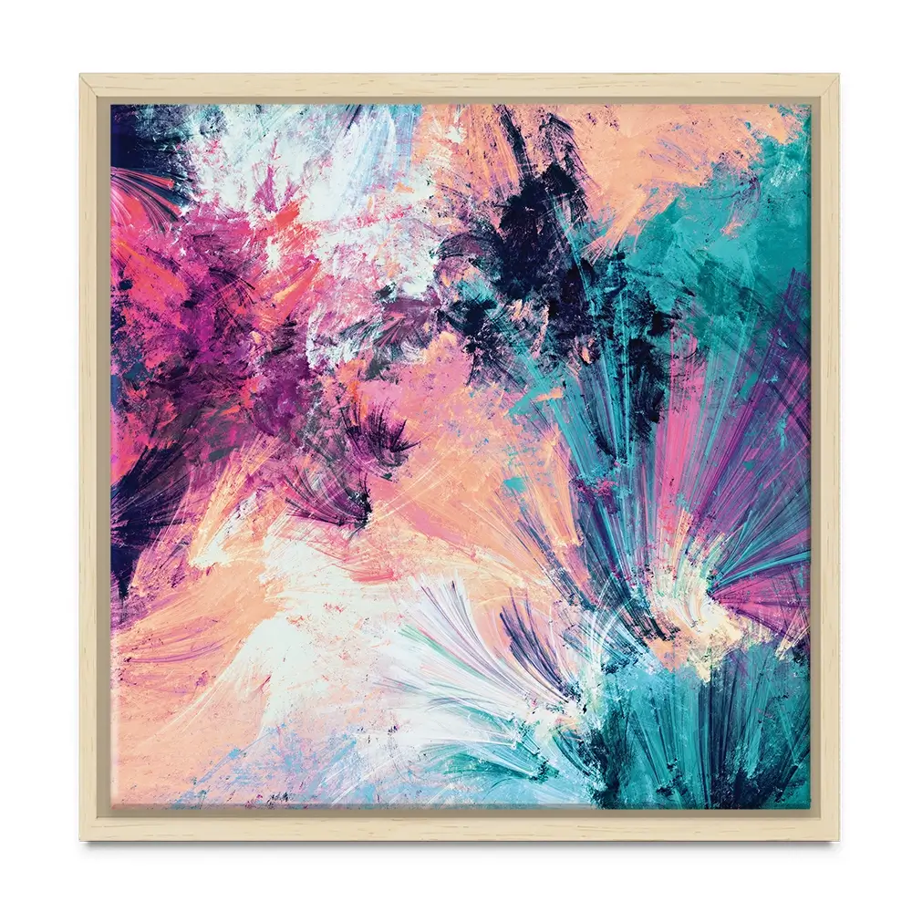 Multicoloured Abstract Square Canvas Print Multicoloured Abstract Square Canvas Print wall art product Excellent backgrounds / Shutterstock