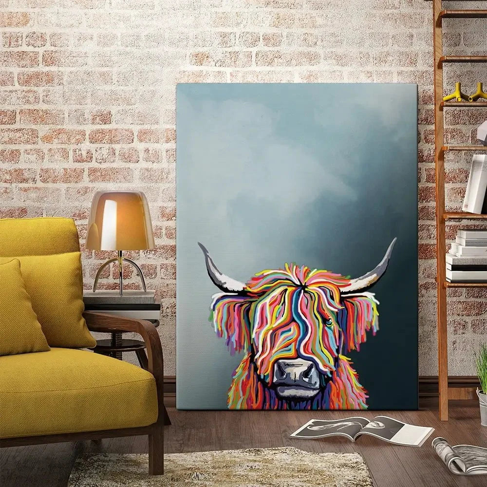Multicoloured Coo Canvas Print Multicoloured Coo Canvas Print wall art product Independent