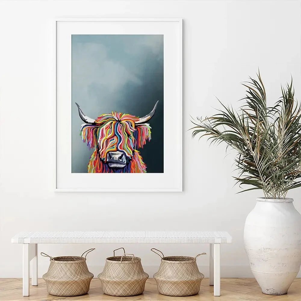 Multicoloured Coo Framed Art Print Multicoloured Coo Framed Art Print wall art product Independent
