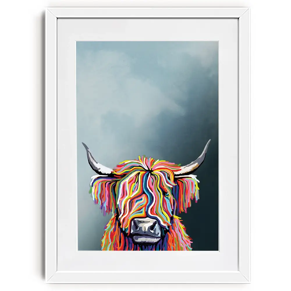 Multicoloured Coo Framed Art Print Multicoloured Coo Framed Art Print wall art product Independent