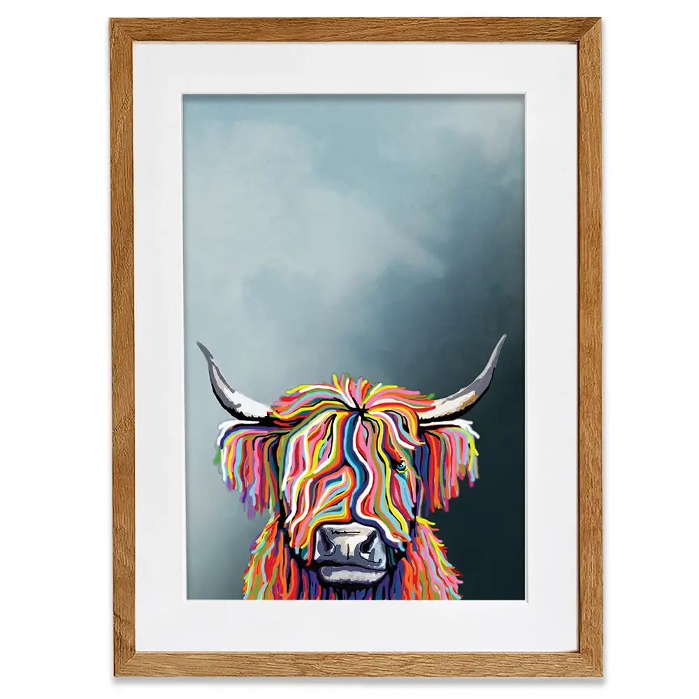 Multicoloured Coo Framed Art Print Multicoloured Coo Framed Art Print wall art product Independent