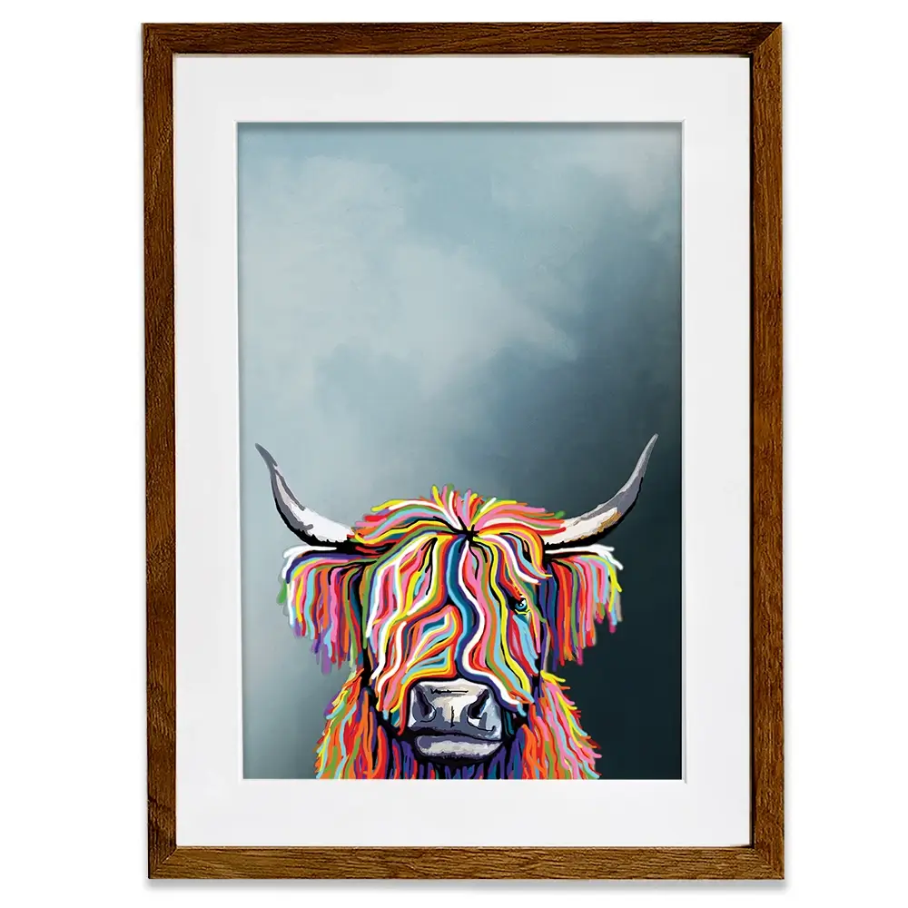 Multicoloured Coo Framed Art Print Multicoloured Coo Framed Art Print wall art product Independent