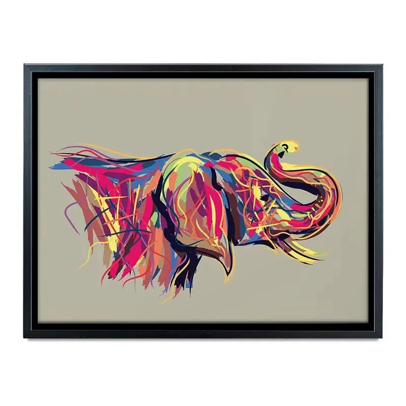Multicoloured Elephant Canvas Print Multicoloured Elephant Canvas Print wall art product PrathapGopal / Shutterstock