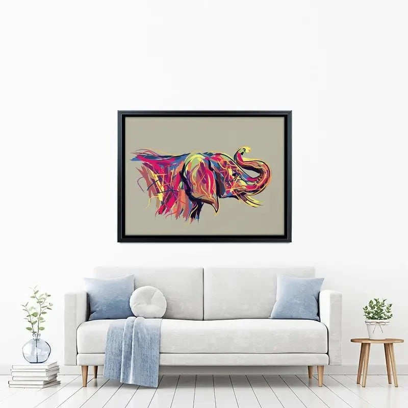 Multicoloured Elephant Canvas Print Multicoloured Elephant Canvas Print wall art product PrathapGopal / Shutterstock