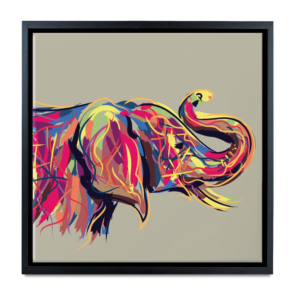 Multicoloured Elephant Square Canvas Print wall art product PrathapGopal / Shutterstock