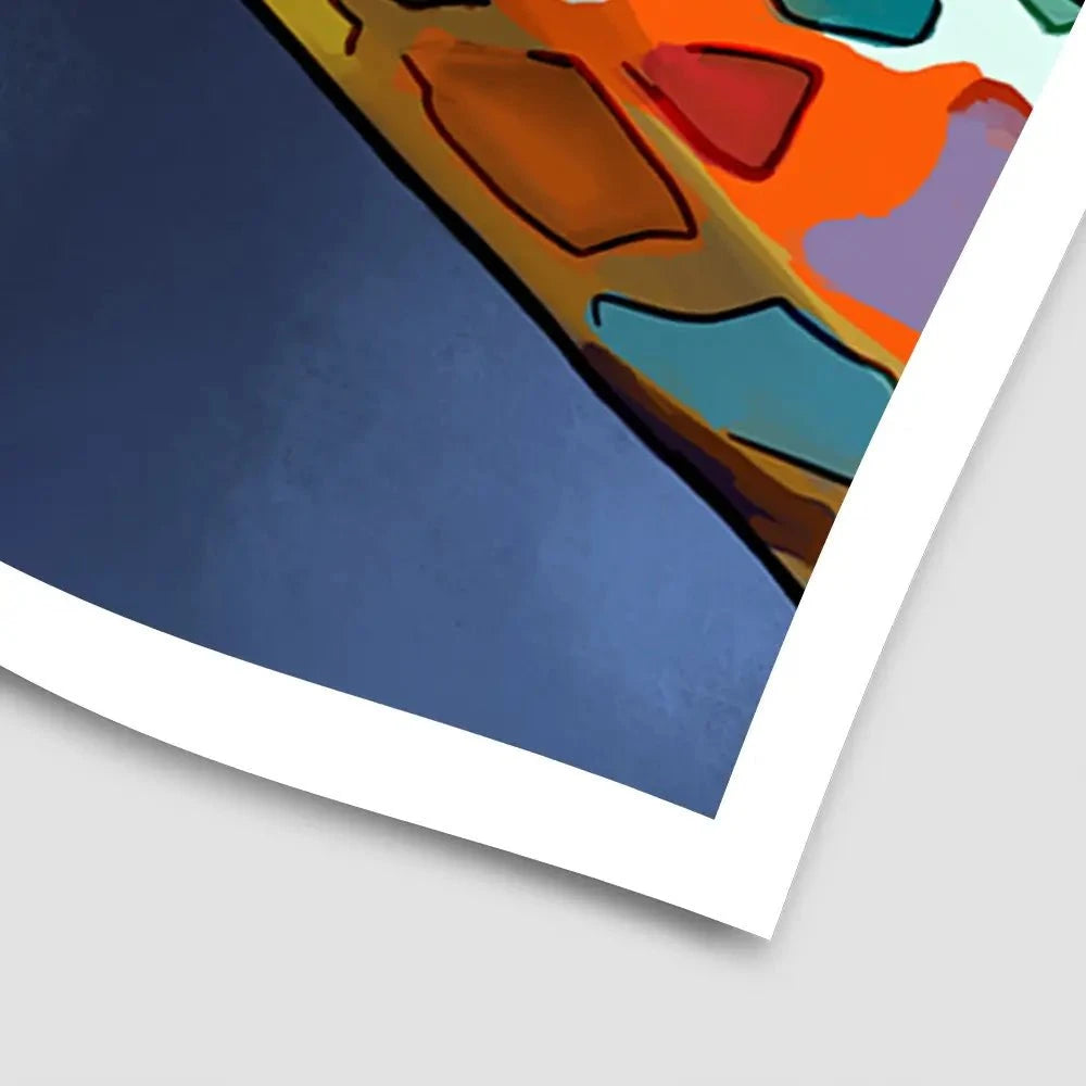 Multicoloured Giraffe Art Print Multicoloured Giraffe Art Print wall art product Independent