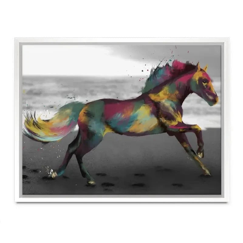 Multicoloured Horse Canvas Print Multicoloured Horse Canvas Print wall art product Aimee Linzi