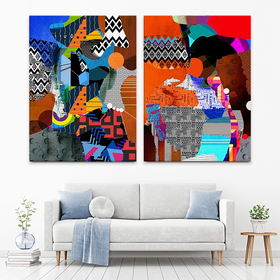 Multitudinous Duo Canvas Print Multitudinous Duo Canvas Print wall art product Roberto Moro
