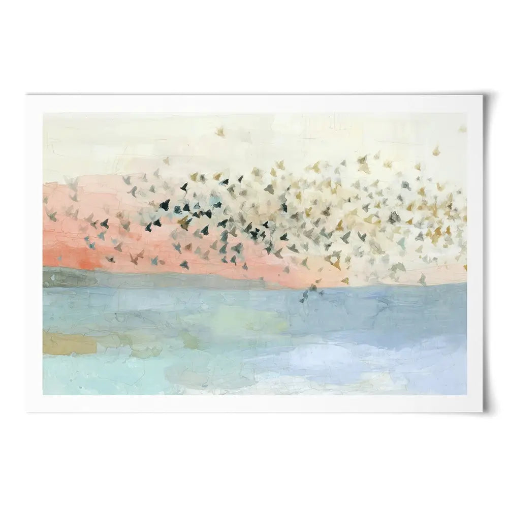 Murmuration Of Birds Art Print Murmuration Of Birds Art Print wall art product Chromatic Storm Studio