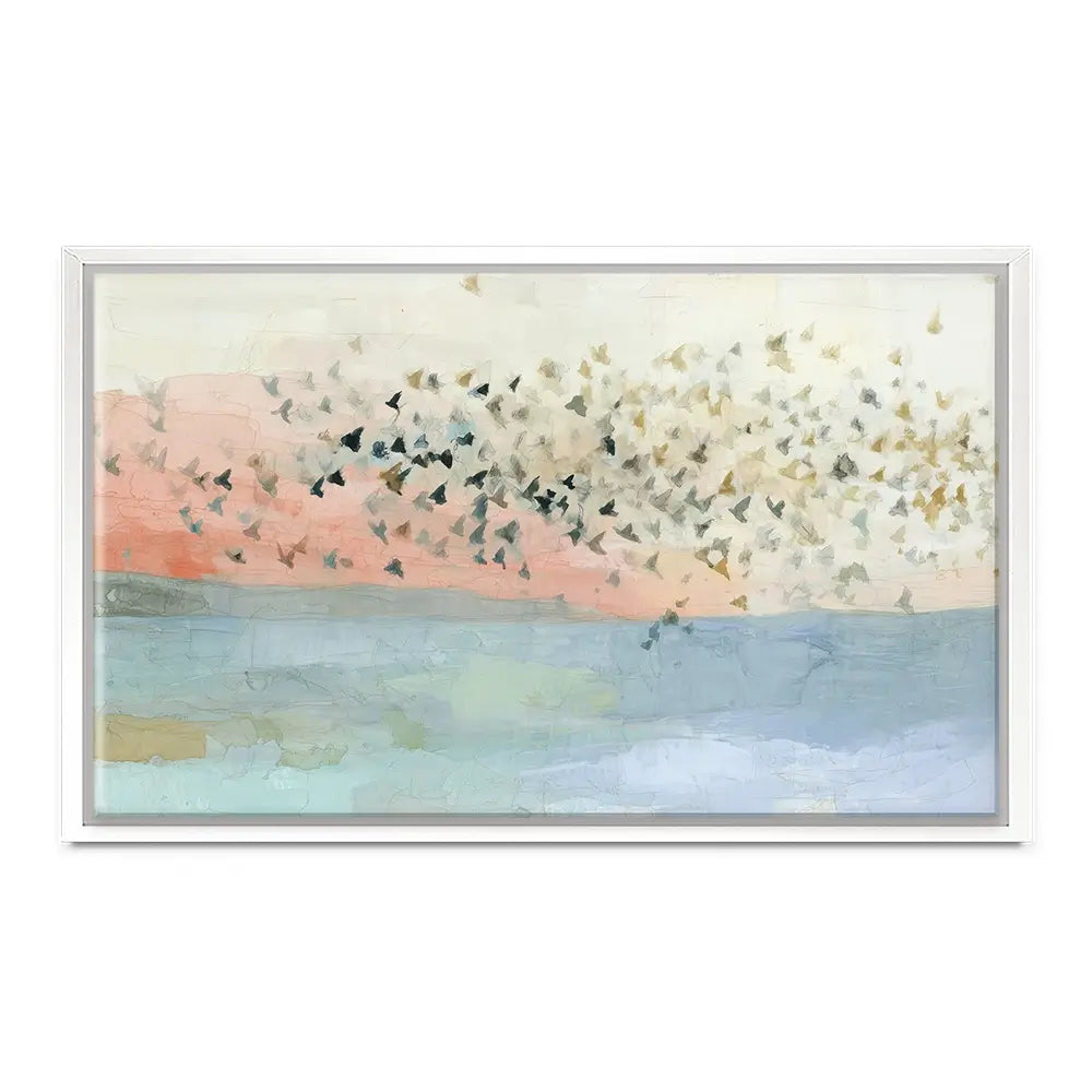 Murmuration Of Birds Canvas Print Murmuration Of Birds Canvas Print wall art product Chromatic Storm Studio