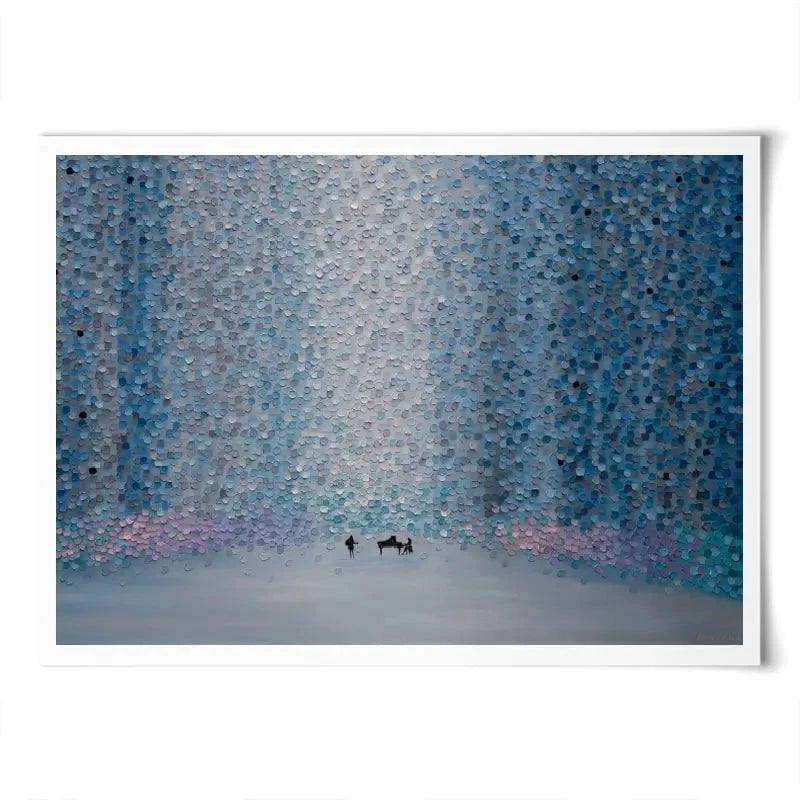 Music And Rain Art Print Music And Rain Art Print wall art product Ekaterina Ermilkina