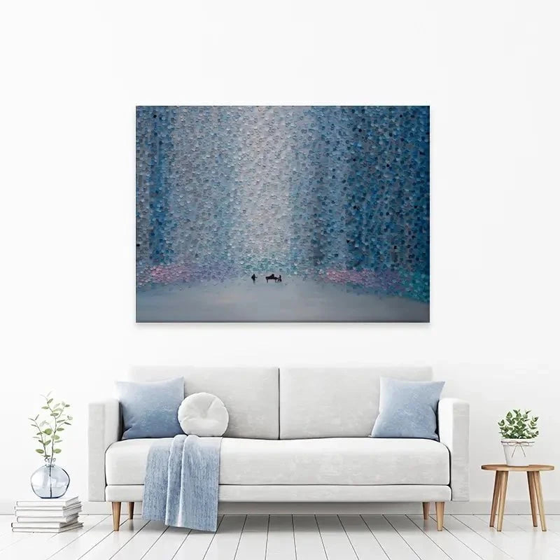 Music And Rain Canvas Print Music And Rain Canvas Print wall art product Ekaterina Ermilkina