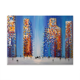 Music In The City Canvas Print Music In The City Canvas Print wall art product Ekaterina Ermilkina