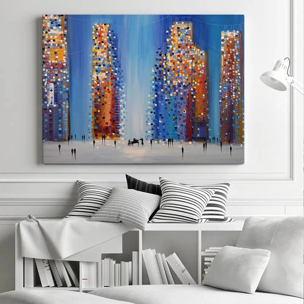 Music In The City Canvas Print Music In The City Canvas Print wall art product Ekaterina Ermilkina