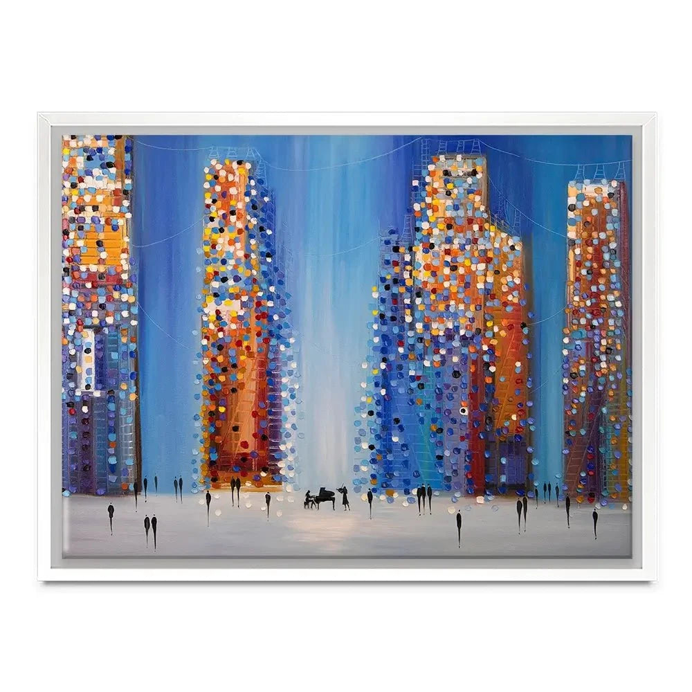 Music In The City Canvas Print Music In The City Canvas Print wall art product Ekaterina Ermilkina