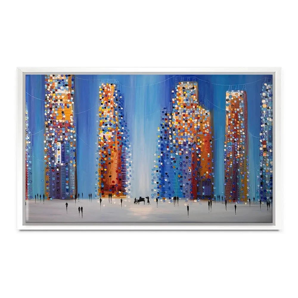 Music In The City Canvas Print Music In The City Canvas Print wall art product Ekaterina Ermilkina