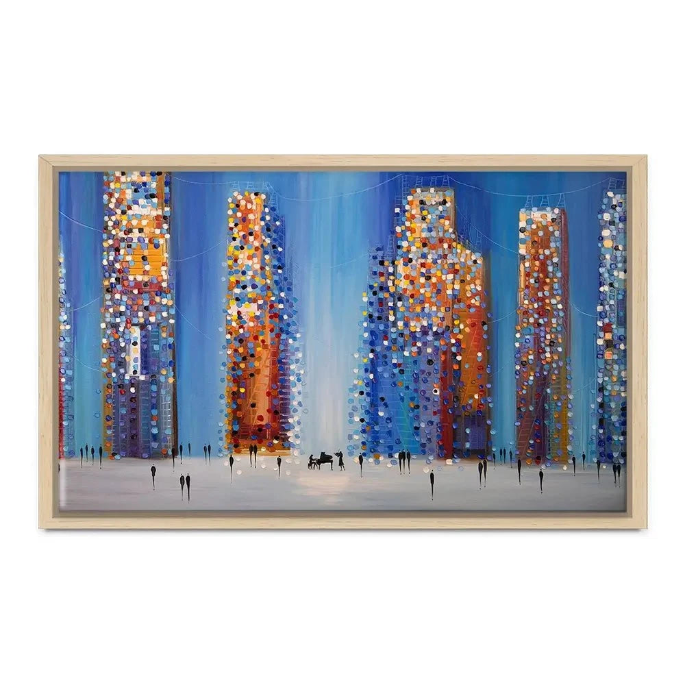 Music In The City Canvas Print Music In The City Canvas Print wall art product Ekaterina Ermilkina