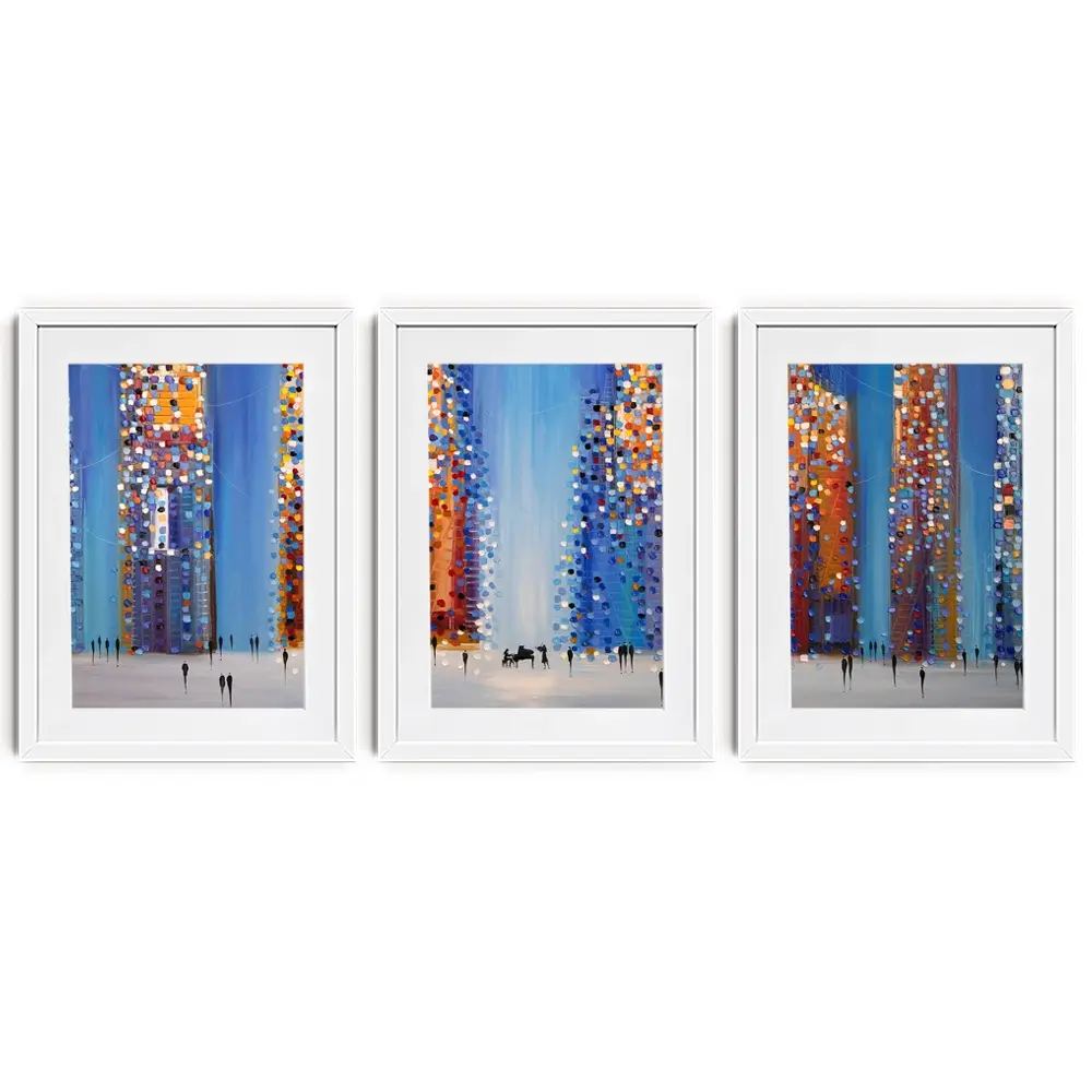Music In The City Framed Art Print Trio Music In The City Framed Art Print Trio wall art product Ekaterina Ermilkina