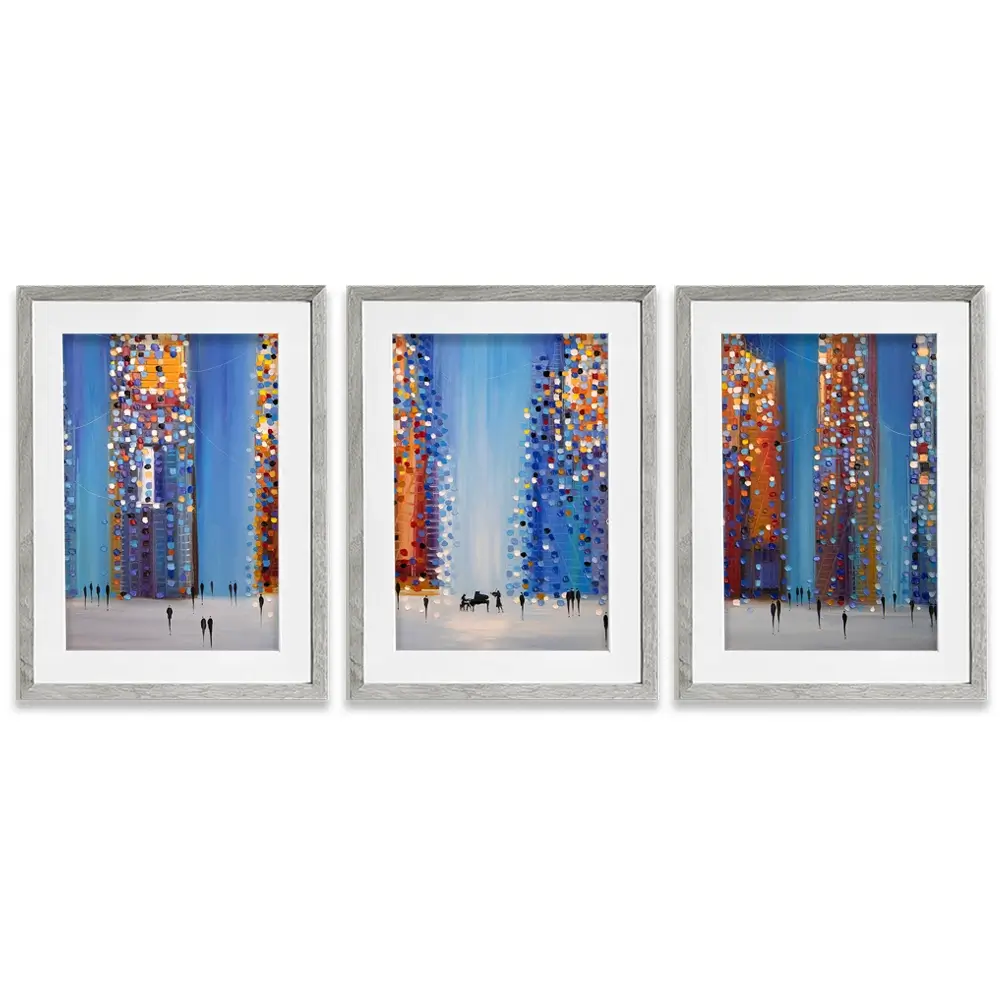 Music In The City Framed Art Print Trio Music In The City Framed Art Print Trio wall art product Ekaterina Ermilkina