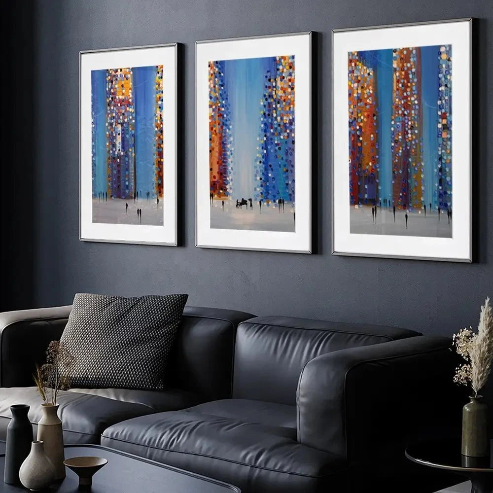 Music In The City Framed Art Print Trio Music In The City Framed Art Print Trio wall art product Ekaterina Ermilkina