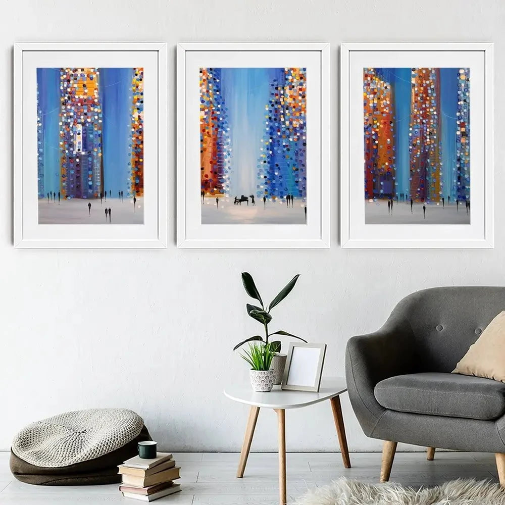 Music In The City Framed Art Print Trio Music In The City Framed Art Print Trio wall art product Ekaterina Ermilkina