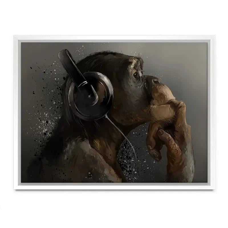 Musical Chimpanzee Canvas Print Musical Chimpanzee Canvas Print wall art product Lorri Kajenna / Shutterstock