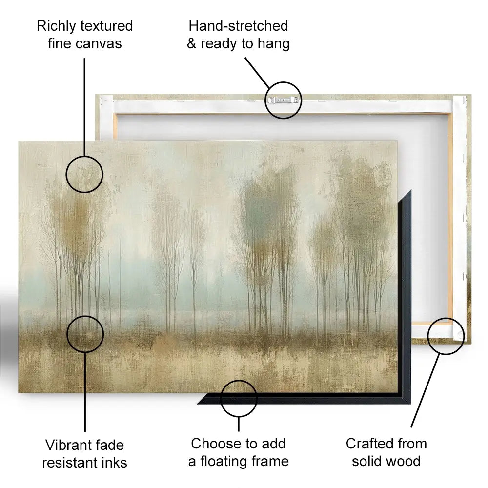 Muted Forest Canvas Print Muted Forest Canvas Print wall art product Creative Studio - Independent