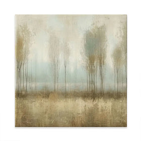 Muted Forest Square Canvas Print Muted Forest Square Canvas Print wall art product Art Print Shop
