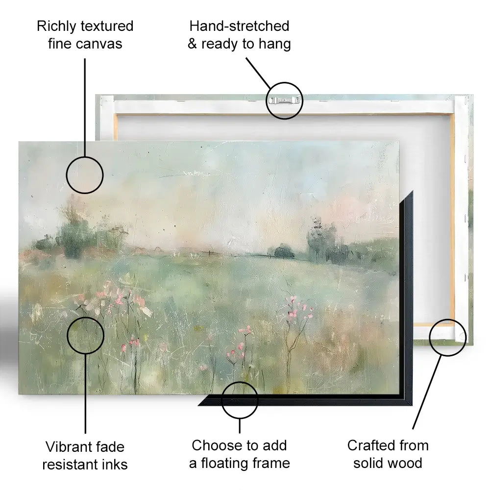 Muted Spring Landscape 2 Canvas Print Muted Spring Landscape 2 Canvas Print wall art product Paper House Prints - Independent