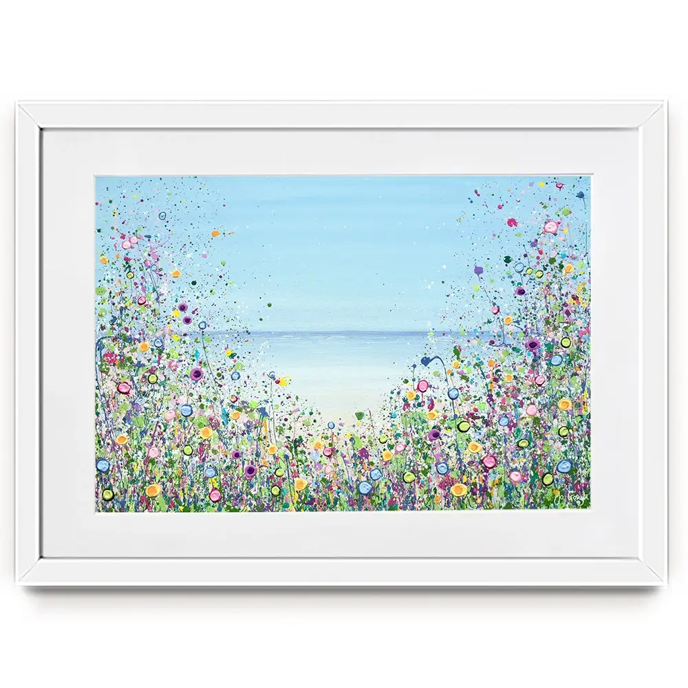 My Happy Place Framed Art Print -JG A Happy Heart Framed Art Print | A Happy Heart Framed Artwork wall art product JGough