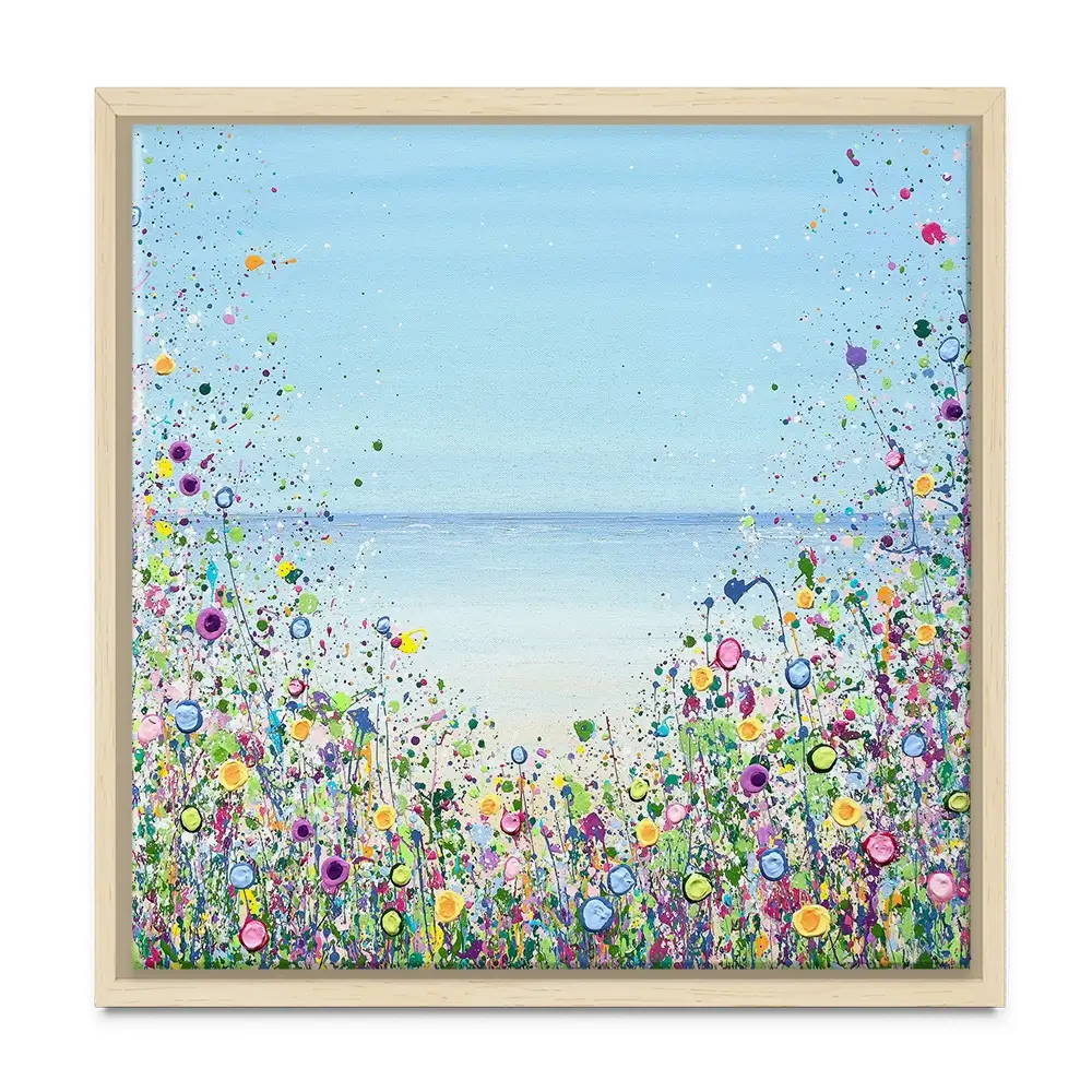 My Happy Place Square Canvas Print My Happy Place Square Canvas Print wall art product Jo Gough