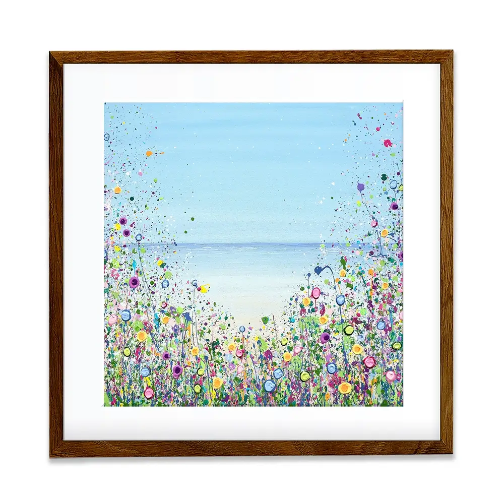 My Happy Place Square Framed Art Print My Happy Place Square Framed Art Print wall art product Jo Gough