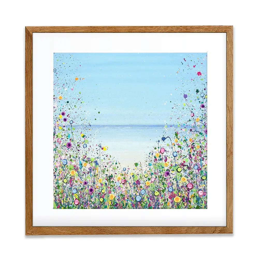 My Happy Place Square Framed Art Print My Happy Place Square Framed Art Print wall art product Jo Gough