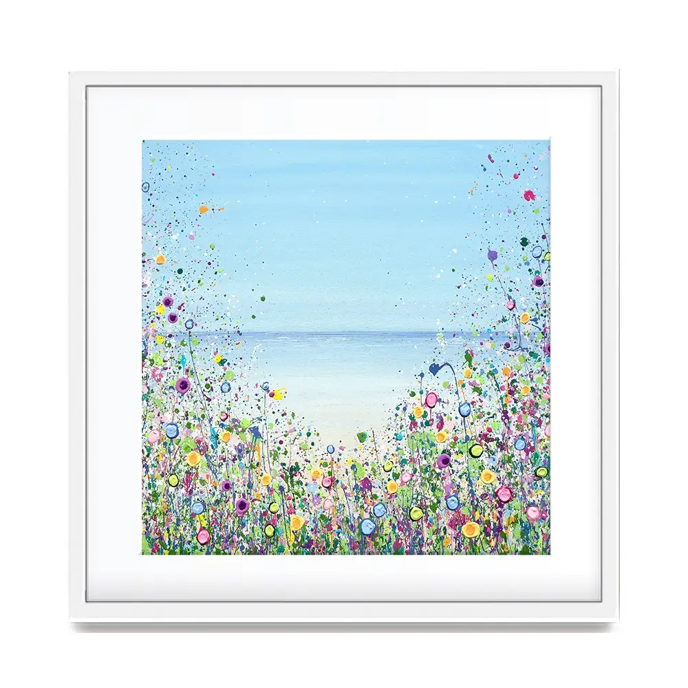 My Happy Place Square Framed Art Print My Happy Place Square Framed Art Print wall art product Jo Gough