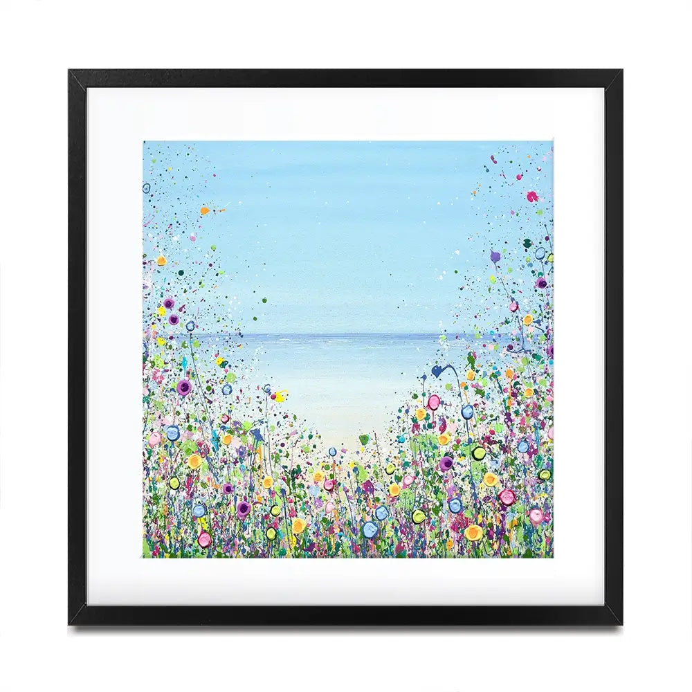 My Happy Place Square Framed Art Print My Happy Place Square Framed Art Print wall art product Jo Gough