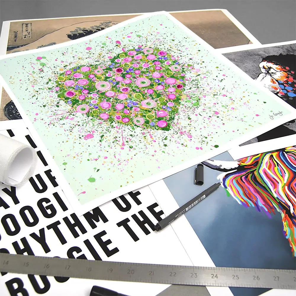 My Heart Blooms For You Art Print My Heart Blooms For You Art Print wall art product Jo Gough