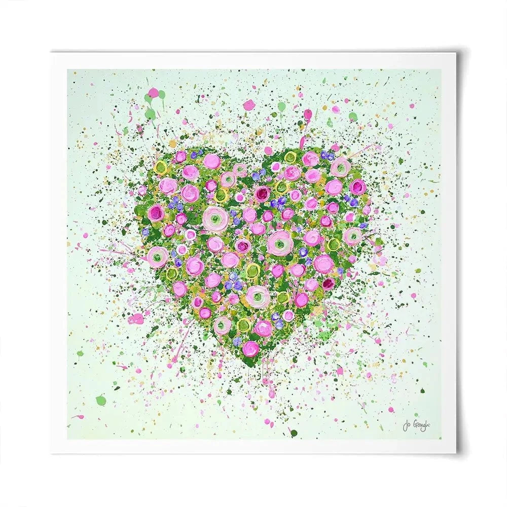My Heart Blooms For You Art Print My Heart Blooms For You Art Print wall art product Jo Gough