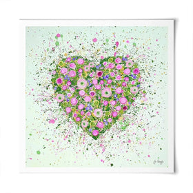 My Heart Blooms For You Art Print My Heart Blooms For You Art Print wall art product Jo Gough