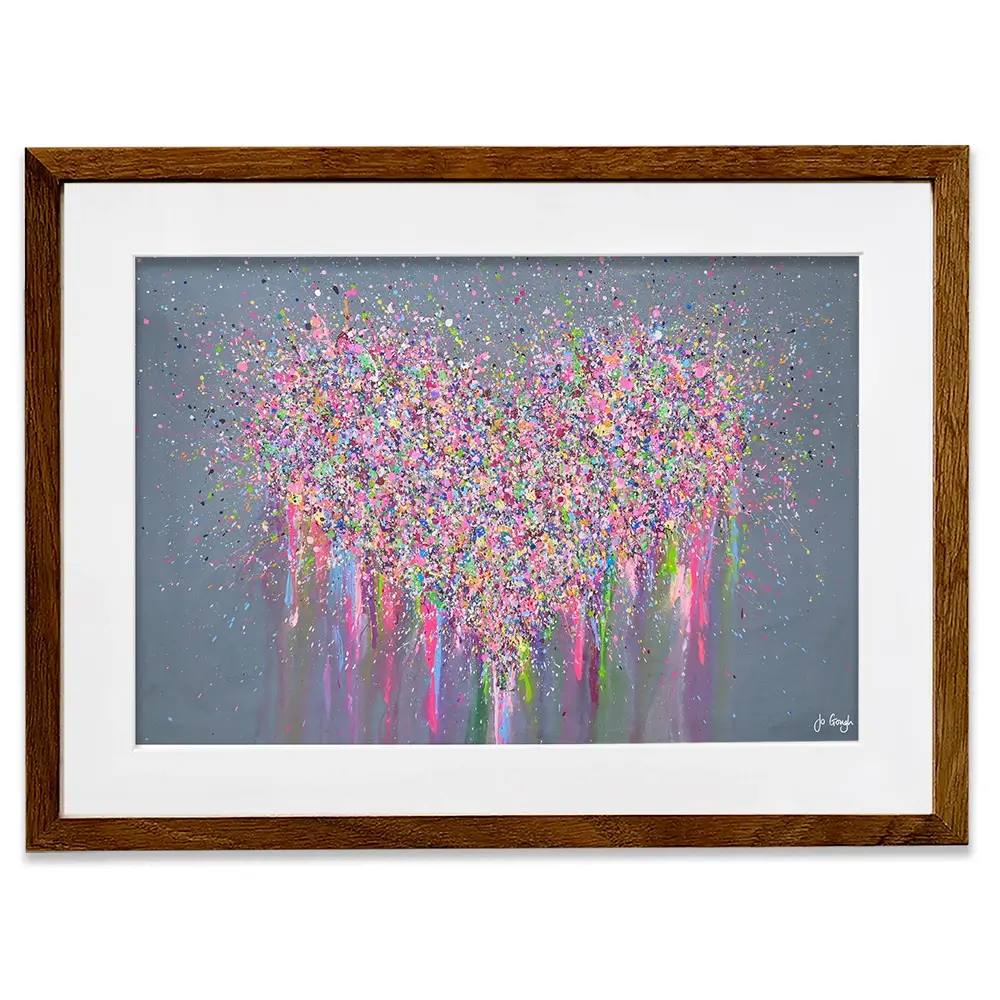 My Heart Is Full Of Joy Framed Art Print My Heart Is Full Of Joy Framed Art Print wall art product Jo Gough