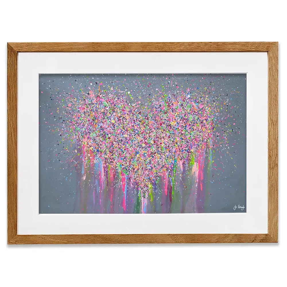 My Heart Is Full Of Joy Framed Art Print My Heart Is Full Of Joy Framed Art Print wall art product Jo Gough