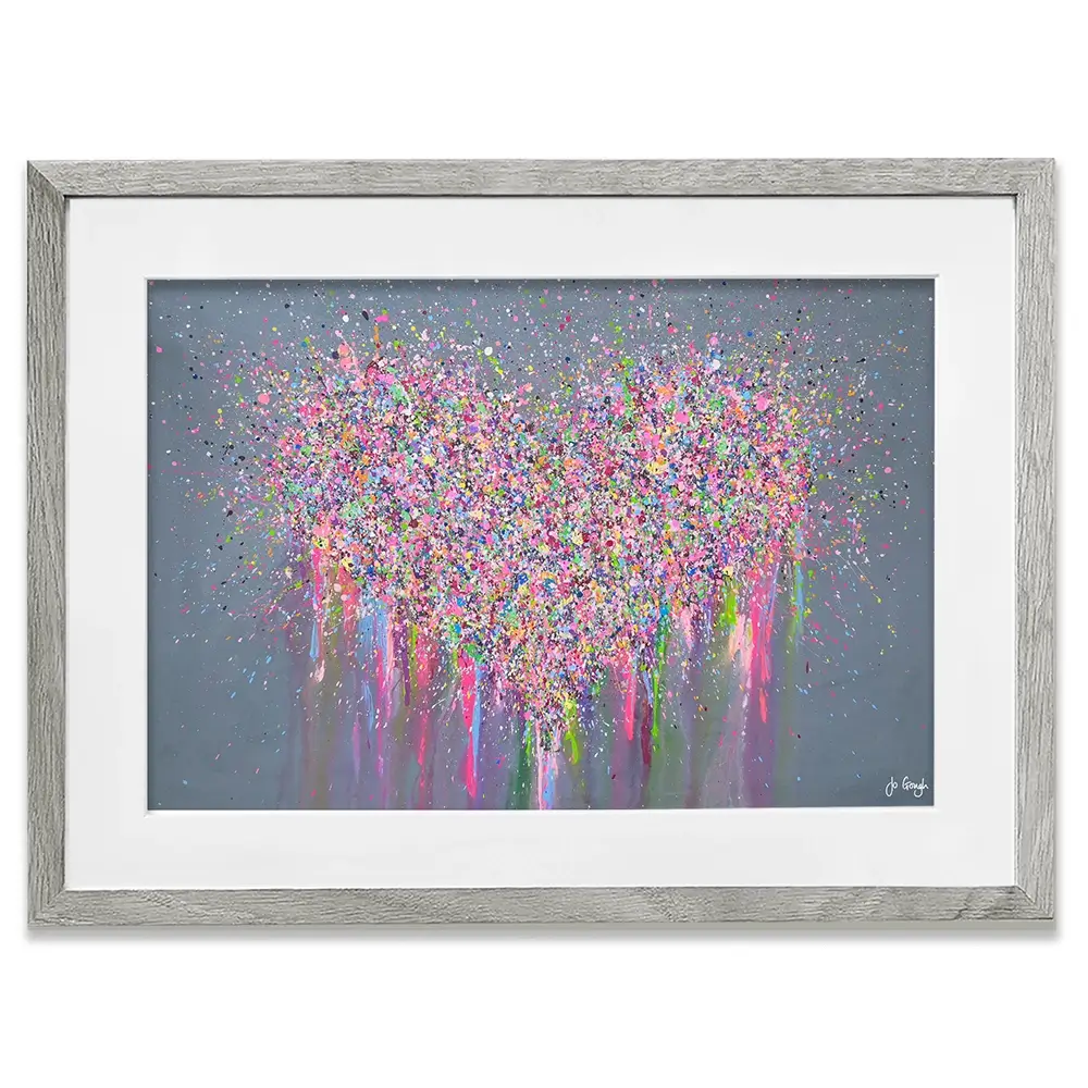 My Heart Is Full Of Joy Framed Art Print My Heart Is Full Of Joy Framed Art Print wall art product Jo Gough