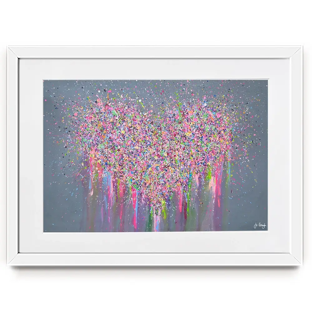 My Heart Is Full Of Joy Framed Art Print My Heart Is Full Of Joy Framed Art Print wall art product Jo Gough