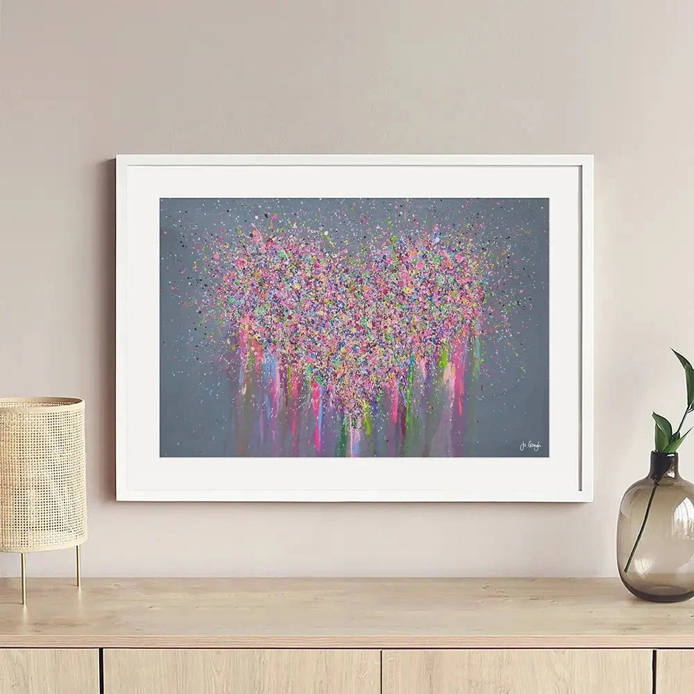 My Heart Is Full Of Joy Framed Art Print My Heart Is Full Of Joy Framed Art Print wall art product Jo Gough