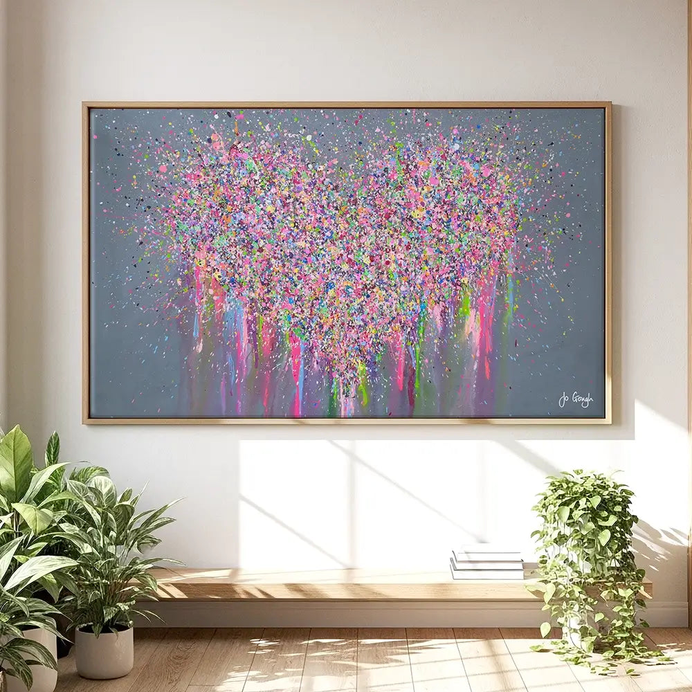 My Heart Is Full Of Joy Oversized Canvas Print My Heart Is Full Of Joy Oversized Canvas Print wall art product Jo Gough