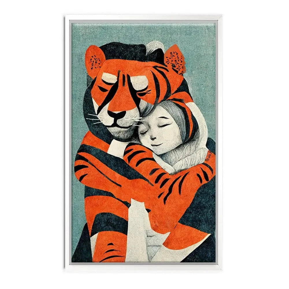My Tiger And Me Canvas Print My Tiger And Me Canvas Print wall art product Treechild